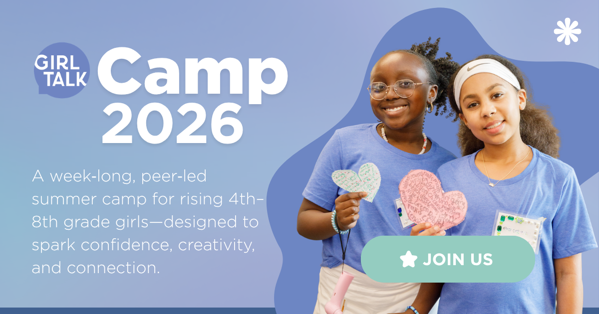 2026 Girl Talk Camp Home Page Graphic (1)